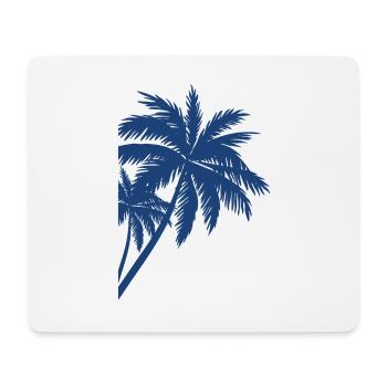 Palme Palm - Tapis de souris (format paysage) - blanc - Devant
