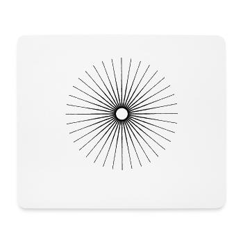 Sonne - Mousepad (Querformat) - Weiß - Vorne