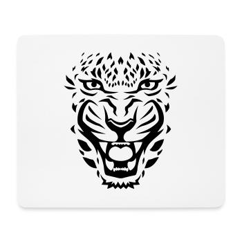 Tiger - Mousepad (Querformat) - Weiß - Vorne