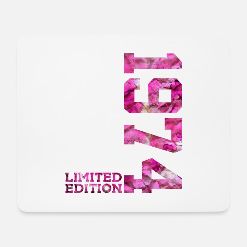 LIMITED EDITION 1974 PINK 52. GEBURTSTAG - Mousepad (Querformat) - Weiß