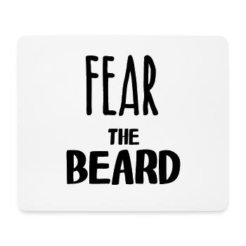 Fear the beard - Mouse Pad (horizontal) - white - Front