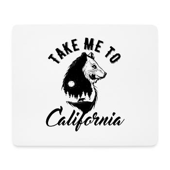 Take me to California - Mousepad (Querformat) - Weiß - Vorne