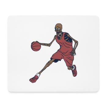 Basketball Skeleton - Mouse Pad (horizontal) - white - Front