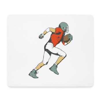 Football player - Mouse Pad (horizontal) - white - Front