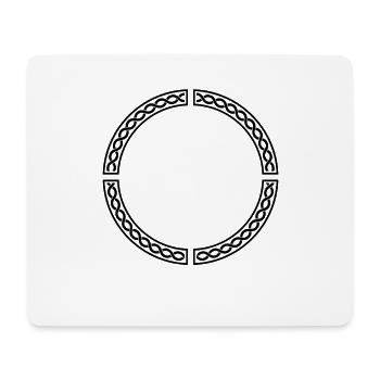 Wikinger Kreis Symbol - Mousepad (Querformat) - Weiß - Vorne
