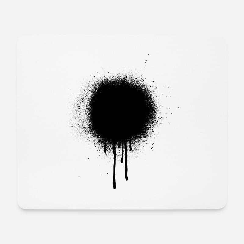 Graffiti Fleck - Mousepad (Querformat) - Weiß