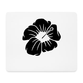 Blume - Mousepad (Querformat) - Weiß - Vorne