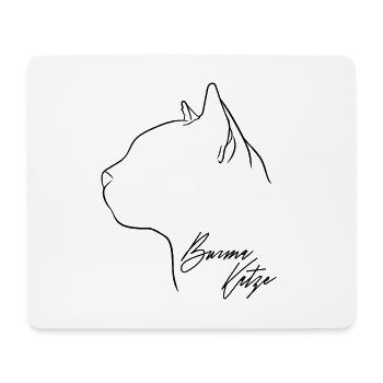 Burma Katze Profil Katzen Katze Wilsigns - Mousepad (Querformat) - Weiß - Vorne