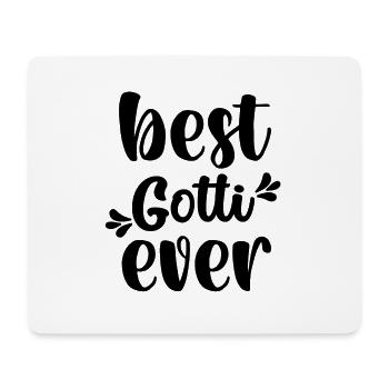 Bestes Gotti der Welt Schweiz Patentante Patin - Mousepad (Querformat) - Weiß - Vorne