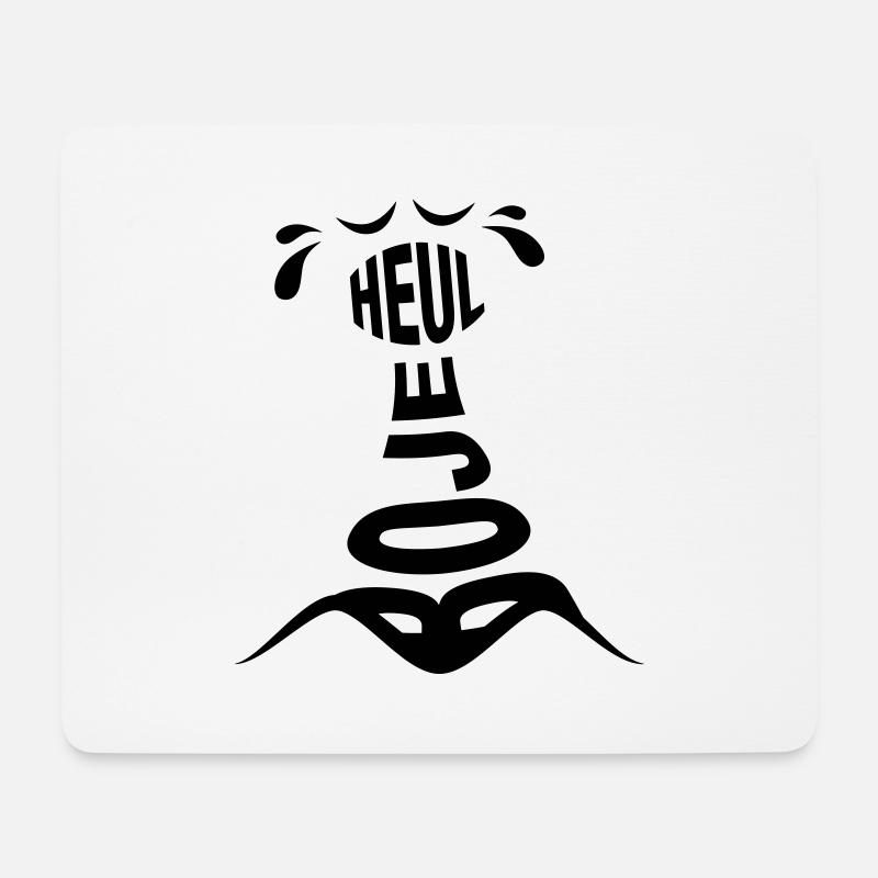 Heulboje - Mousepad (Querformat) - Weiß