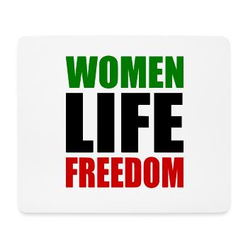 Women life freedom - Mousepad (Querformat) - Weiß - Vorne