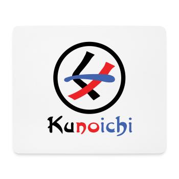 Female Ninja Kunoichi くノ一 - Mouse Pad (horizontal) - white - Front