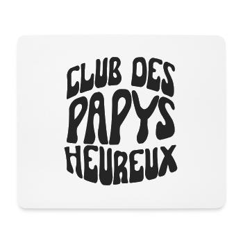 club des papys heureux - Tapis de souris (format paysage) - blanc - Devant