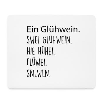 A mulled wine. Two mulled wine. - Mouse Pad (horizontal) - white - Front