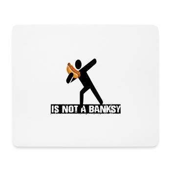 hot dog banksy - Mousepad (Querformat) - Weiß - Vorne