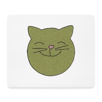 Cat laughs - Mouse Pad (horizontal) - white - Front