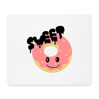 sweet donut - Mousepad (Querformat) - Weiß - Vorne