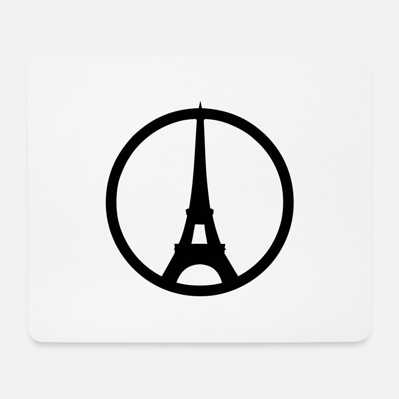 Paris - Mousepad (Querformat) - Weiß