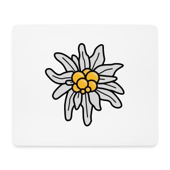Edelweiss - Mousepad (Querformat) - Weiß - Vorne