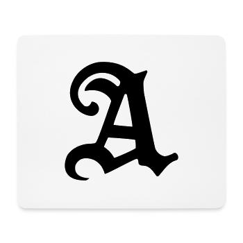 A - Mousepad (Querformat) - Weiß - Vorne