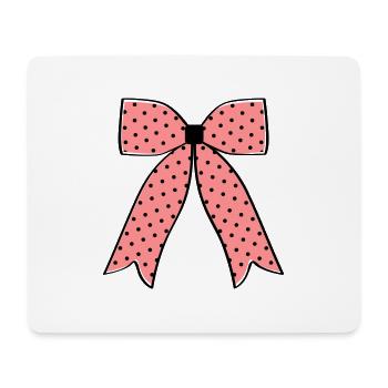 Rockabilly-Schleife - Mousepad (Querformat) - Weiß - Vorne