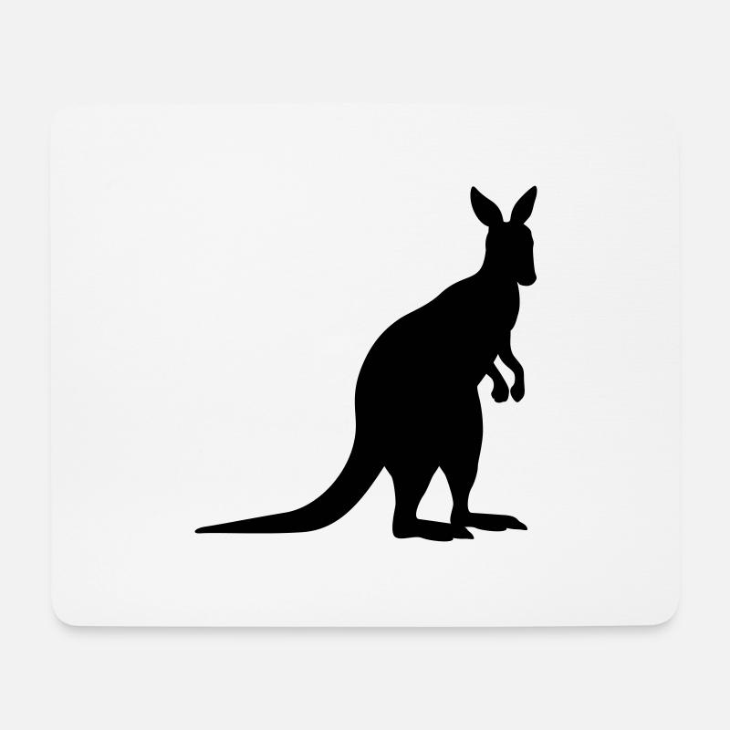 kangaroo animal - Mousepad (Querformat) - Weiß