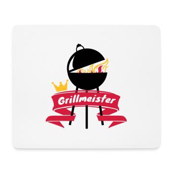 Grillmeister - Mousepad (Querformat) - Weiß - Vorne