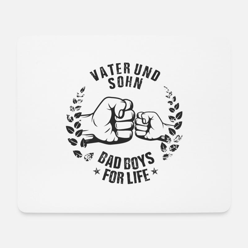 Vater und Sohn Bad Boys for Life - Mousepad (Querformat) - Weiß