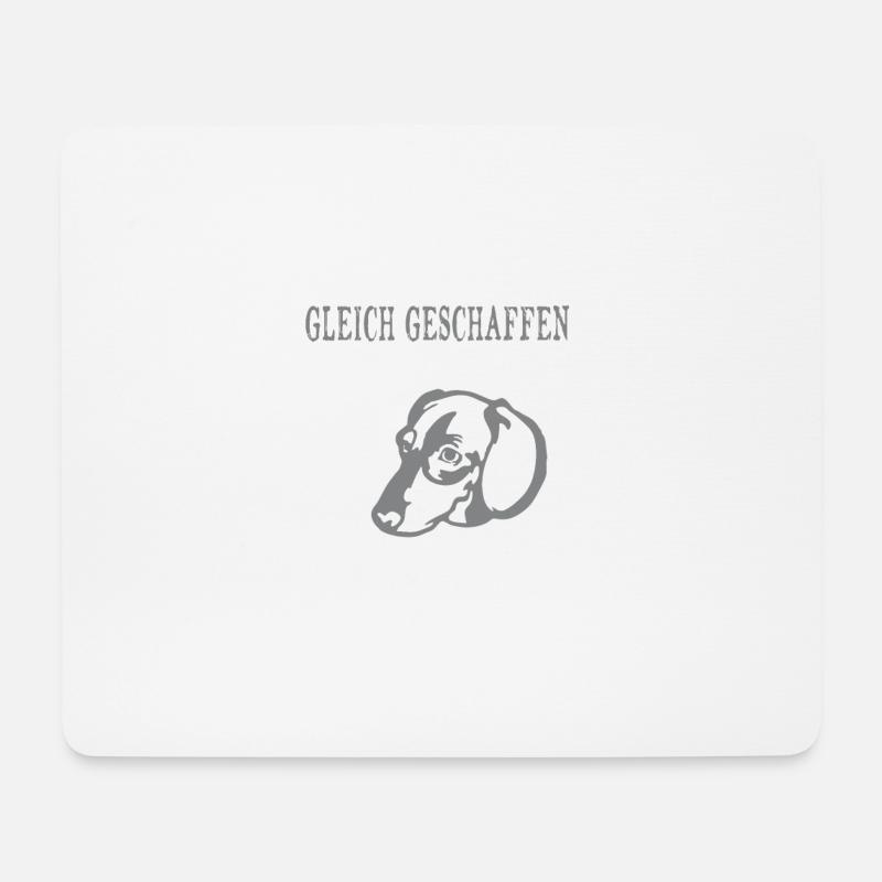 Alle Hunde Dackel - Mousepad (Querformat) - Weiß