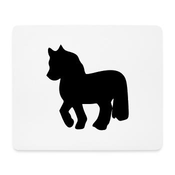 poney - Tapis de souris (format paysage) - blanc - Devant