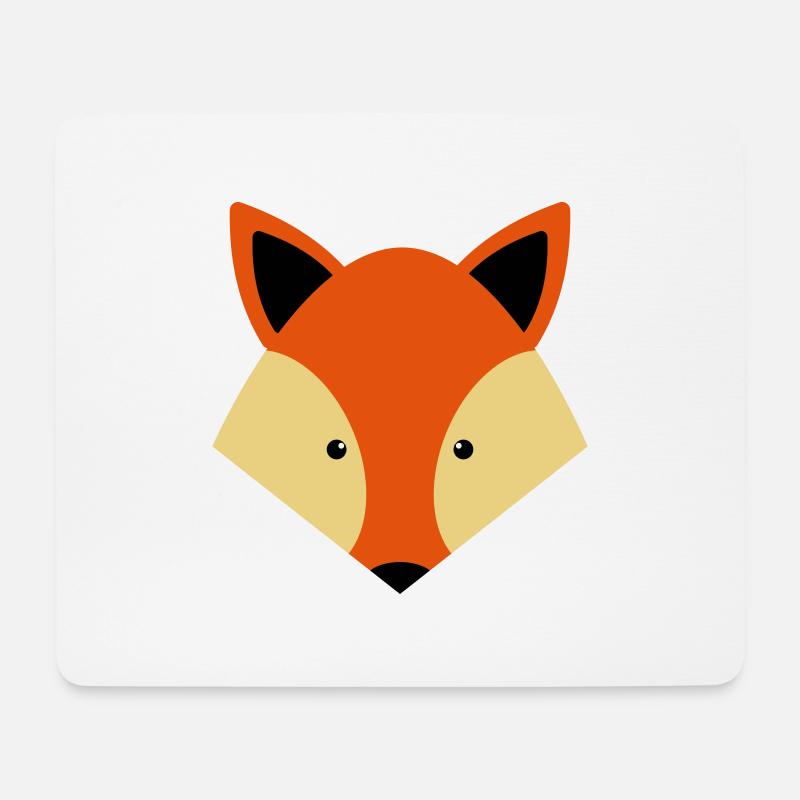 Fuchs - Mousepad (Querformat) - Weiß