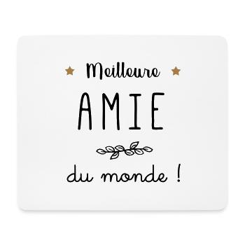 Meilleure Amie du monde vecteur - Tapis de souris (format paysage) - blanc - Devant