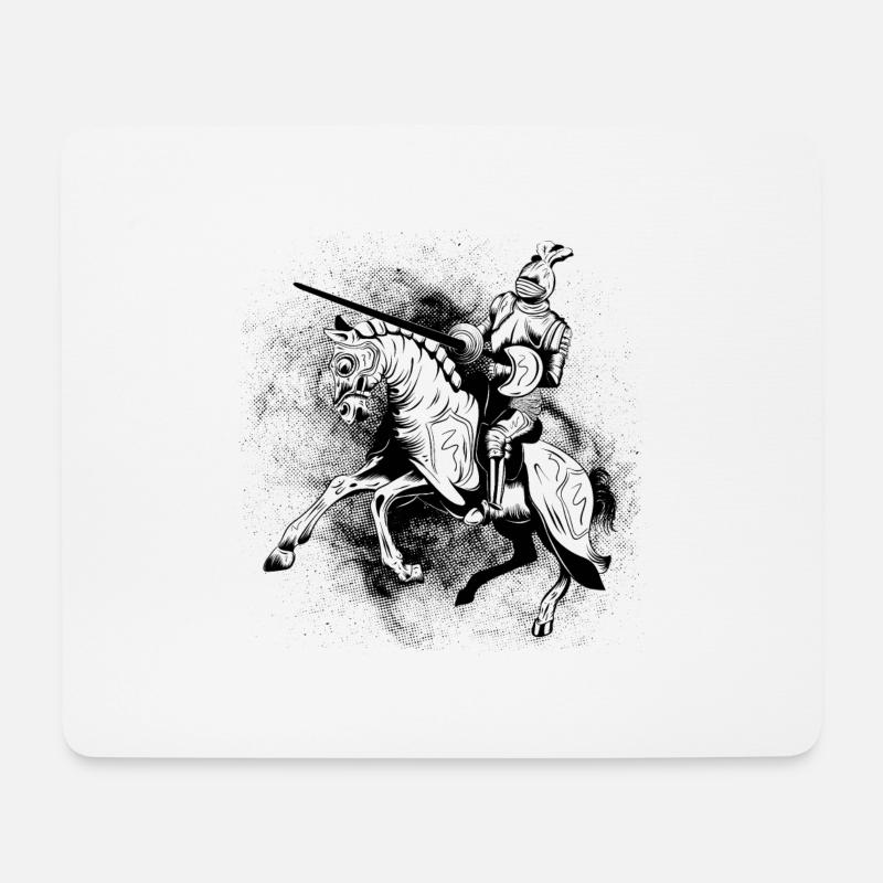 Knight - Mouse Pad (horizontal) - white