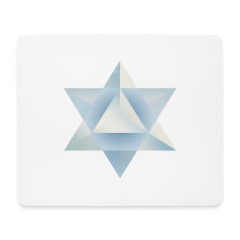 Merkaba - Mousepad (Querformat) - Weiß - Vorne