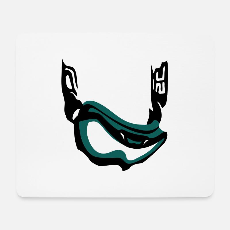 snowgoggle - Mousepad (Querformat) - Weiß