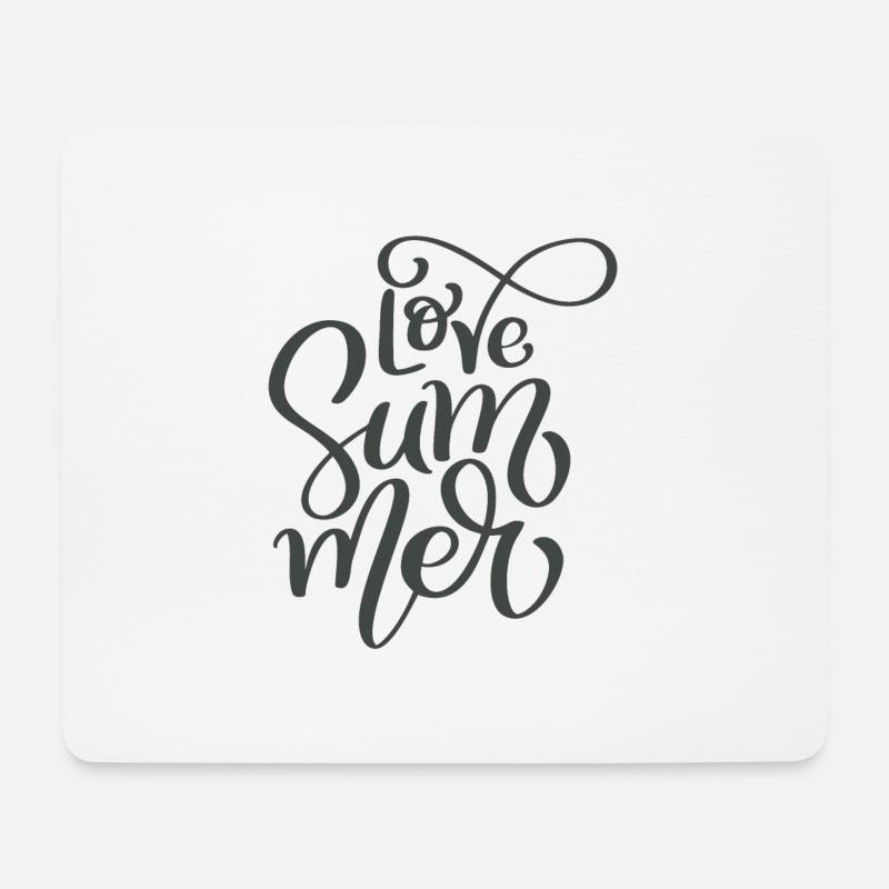 Love Summer - Mousepad (Querformat) - Weiß