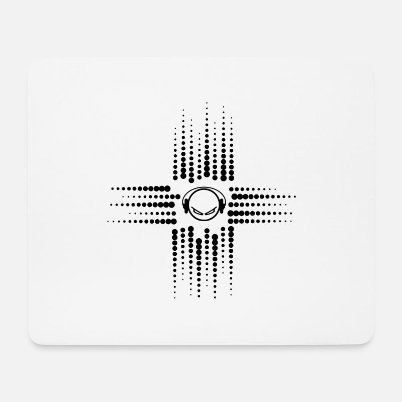 dj - Mousepad (Querformat) - Weiß