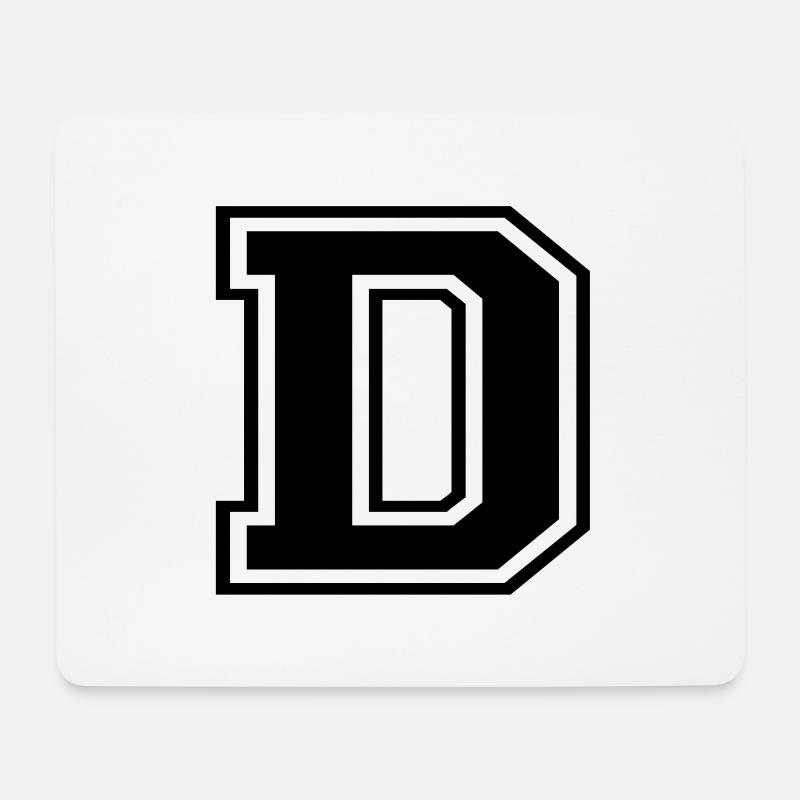 D - Mousepad (Querformat) - Weiß