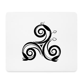 triskell arbre - Tapis de souris (format paysage) - blanc - Devant