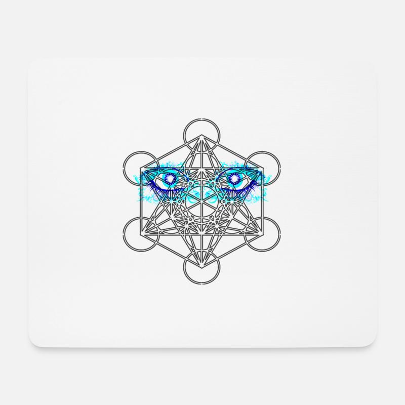 Metatron Eyes - Mousepad (Querformat) - Weiß