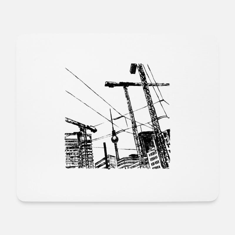 Berlin - Mousepad (Querformat) - Weiß