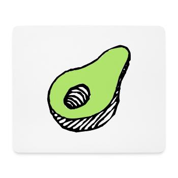 Avocado - Mousepad (Querformat) - Weiß - Vorne