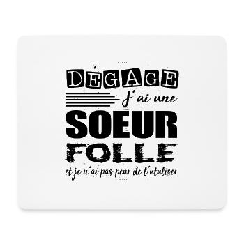 Soeur Shirt • Citation Drôle • Folle Cadeaux - Tapis de souris (format paysage) - blanc - Devant