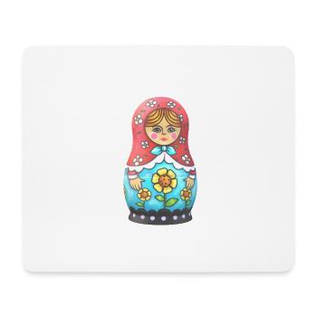 Babushka matryoshka - Mouse Pad (horizontal) - white - Front