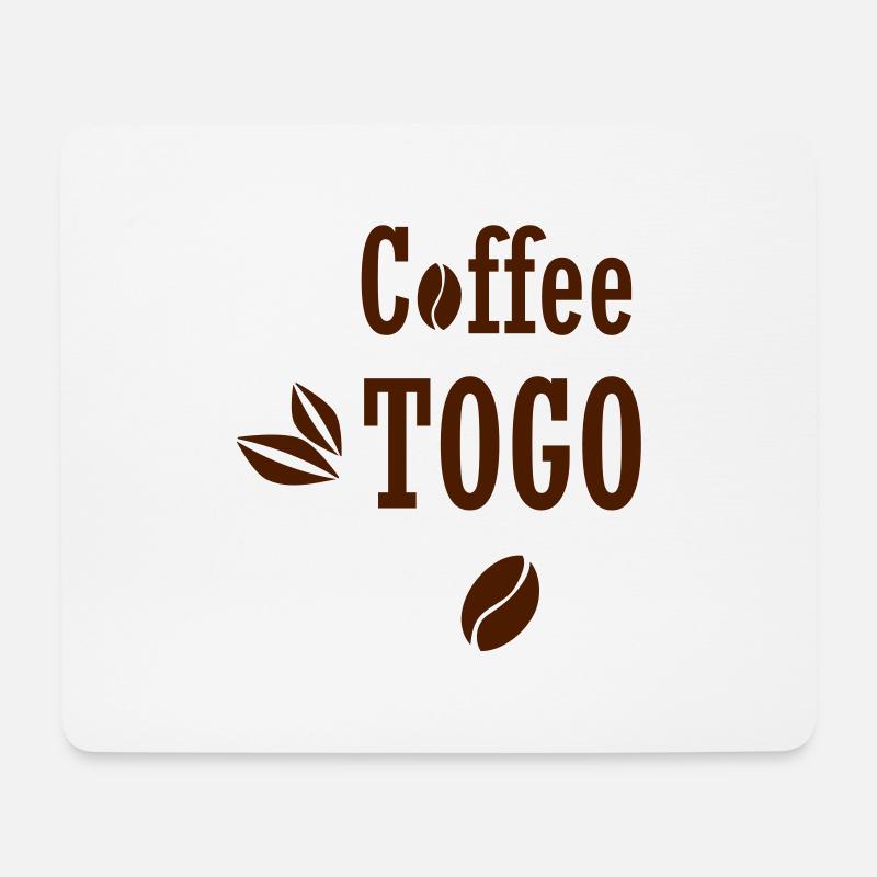 Coffee To Go Togo Kaffee lustig Sprüche - Mousepad (Querformat) - Weiß