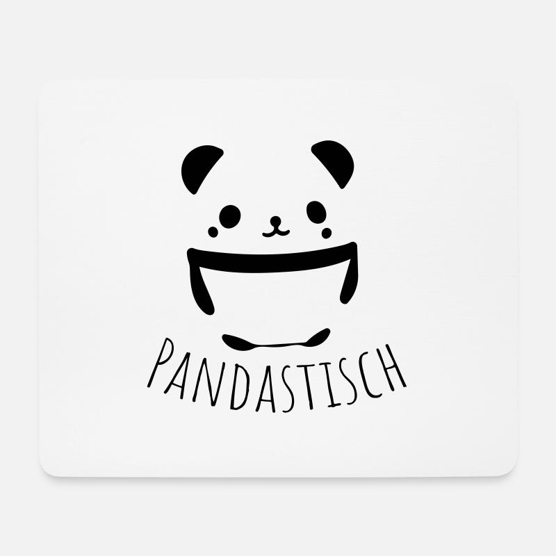 panda pandastisch - Mousepad (Querformat) - Weiß