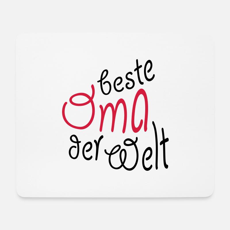Geschenk für Oma - Beste Oma der Welt - Mousepad (Querformat) - Weiß