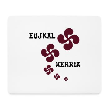 Multiple Croix Euskal Herria - Tapis de souris (format paysage) - blanc - Devant