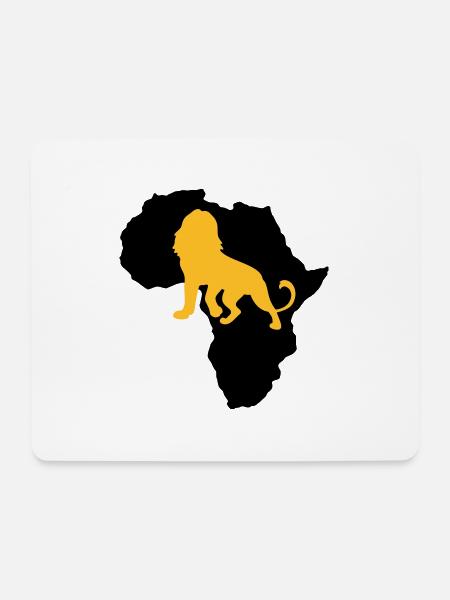Africa Lion Continent Wilderness Safari Wild Animals - Mouse Pad (horizontal) - white