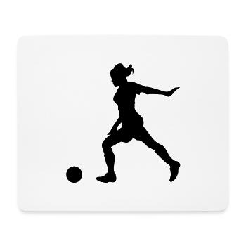 Women's football - Mouse Pad (horizontal) - white - Front